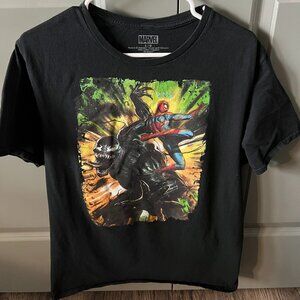 Vintage Marvel Basic Tee Shirt Youth Large Venom and Spider-Man